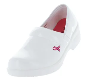 DANNIS2517 - WHITE NURSING SHOE (BREAST CANCER AWARENESS)