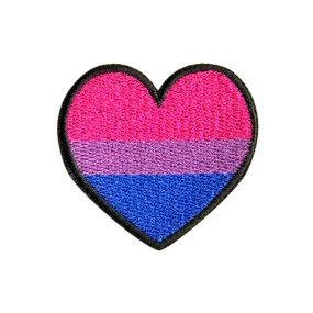 HEART BISEXUAL MultiMoodz Velcro Patch