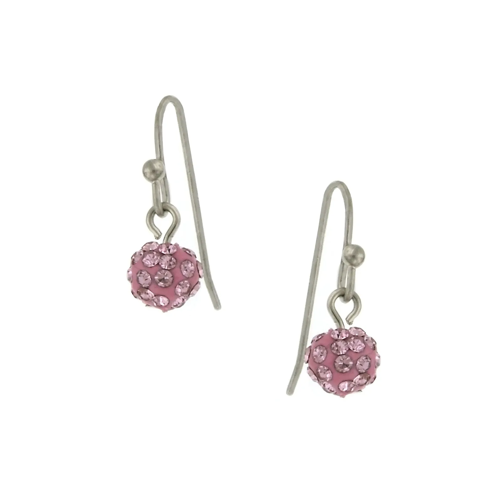 1928 Jewelry Crystal Fireball Pave 6mm Drop Earrings