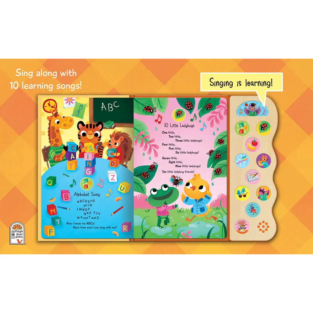 ABC and 123 Learning Songs Book