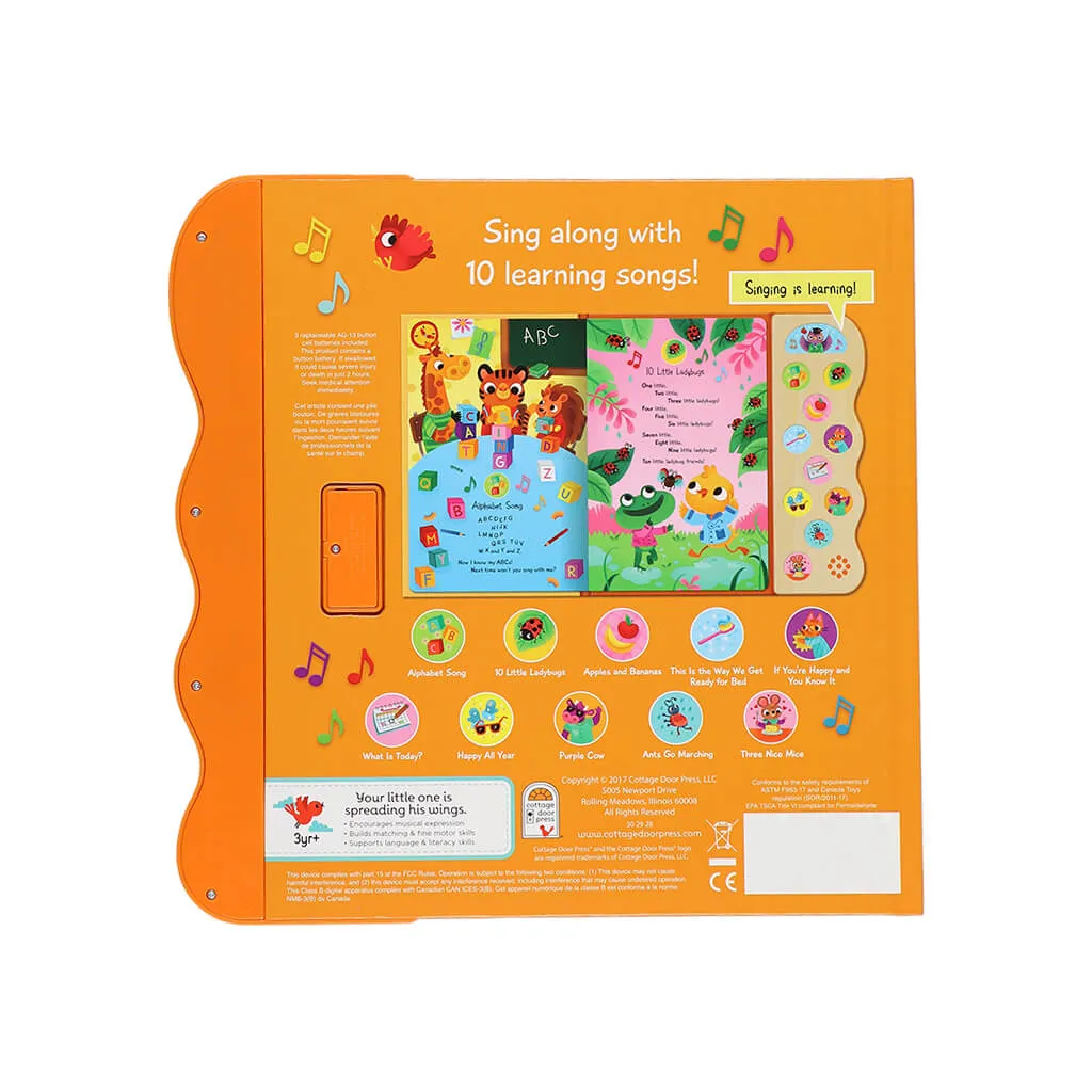 ABC and 123 Learning Songs Book