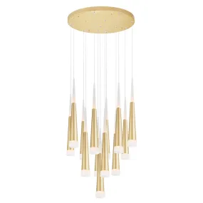 ANDES 20" LED MULTI LIGHT PENDANT-SATIN GOLD