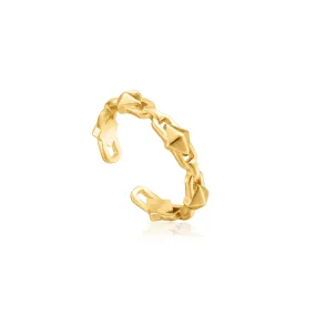 Ania Haie Gold Spike Adjustable Ring