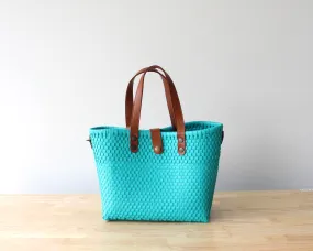 Aqua Handwoven Purse by MexiMexi