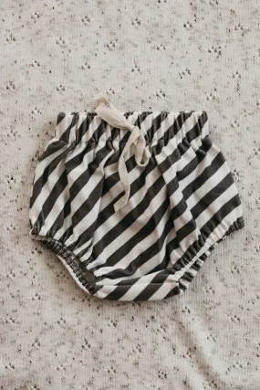 Bencer & Hazelnut Basic Bloomers - Charcoal Stripes