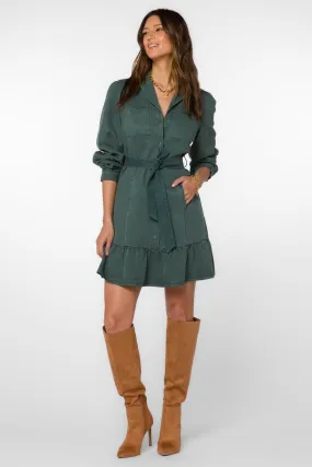 Bethenny Dark Green Dress