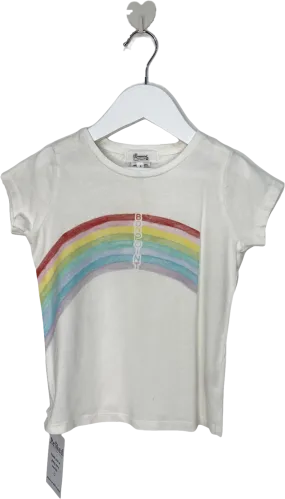 Bonpoint White Rainbow Logo T Shirt 4 Years