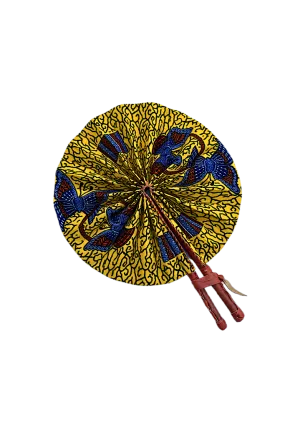 Butterfly Ankara Foldable Fan