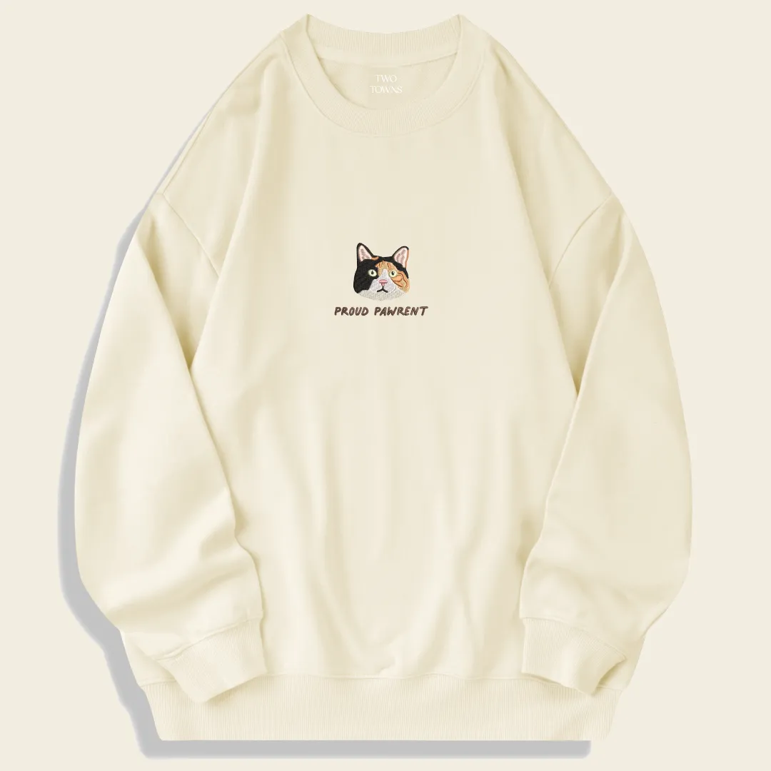 Customised Pet Portrait Embroidery Sweatshirt