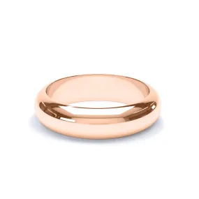 - D Shape Profile Wedding Ring 9k Rose Gold