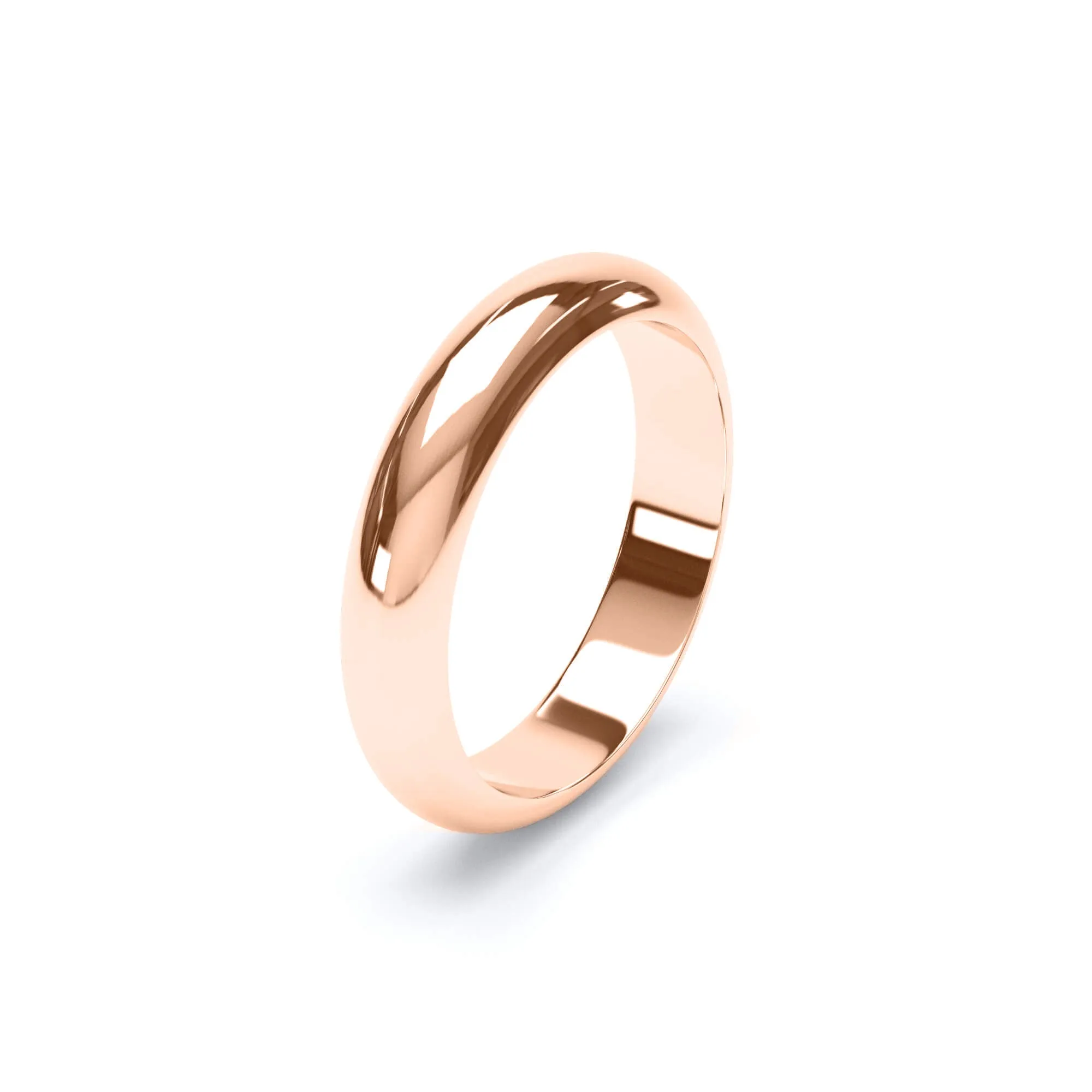 - D Shape Profile Wedding Ring 9k Rose Gold