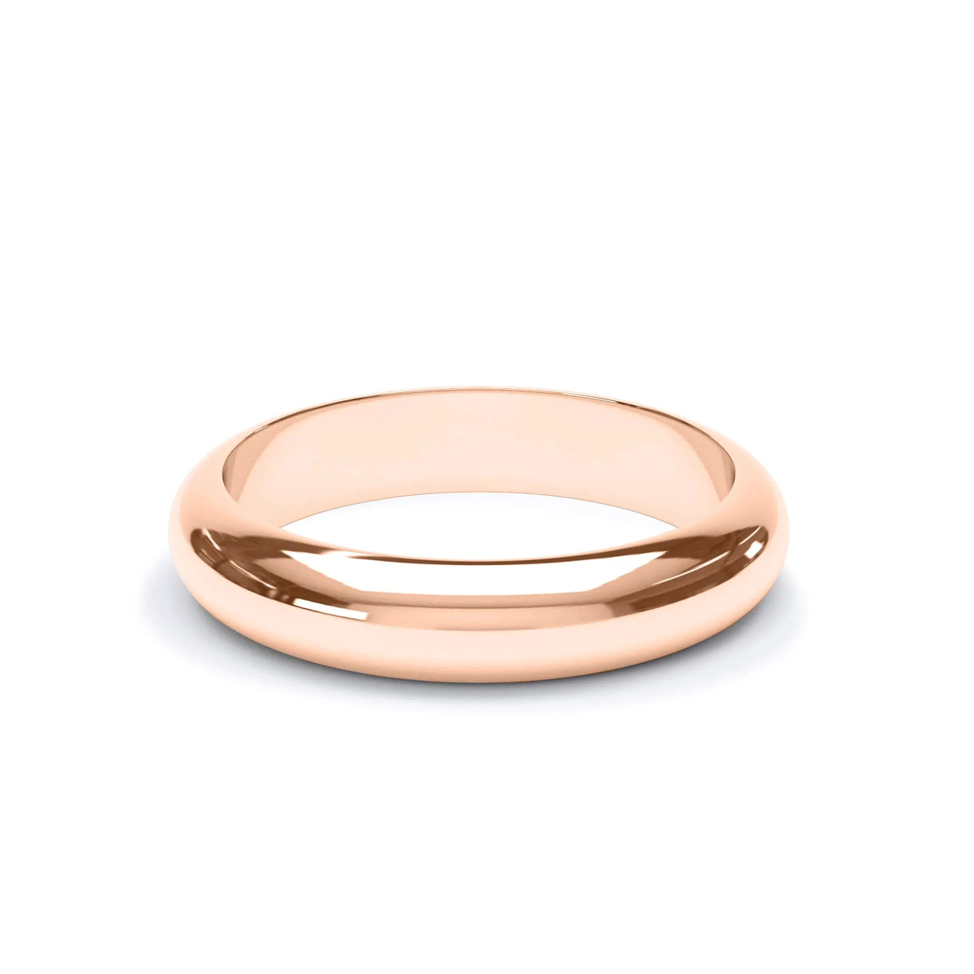 - D Shape Profile Wedding Ring 9k Rose Gold