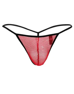 Doreanse 1306 G-String Mesh Thong Red