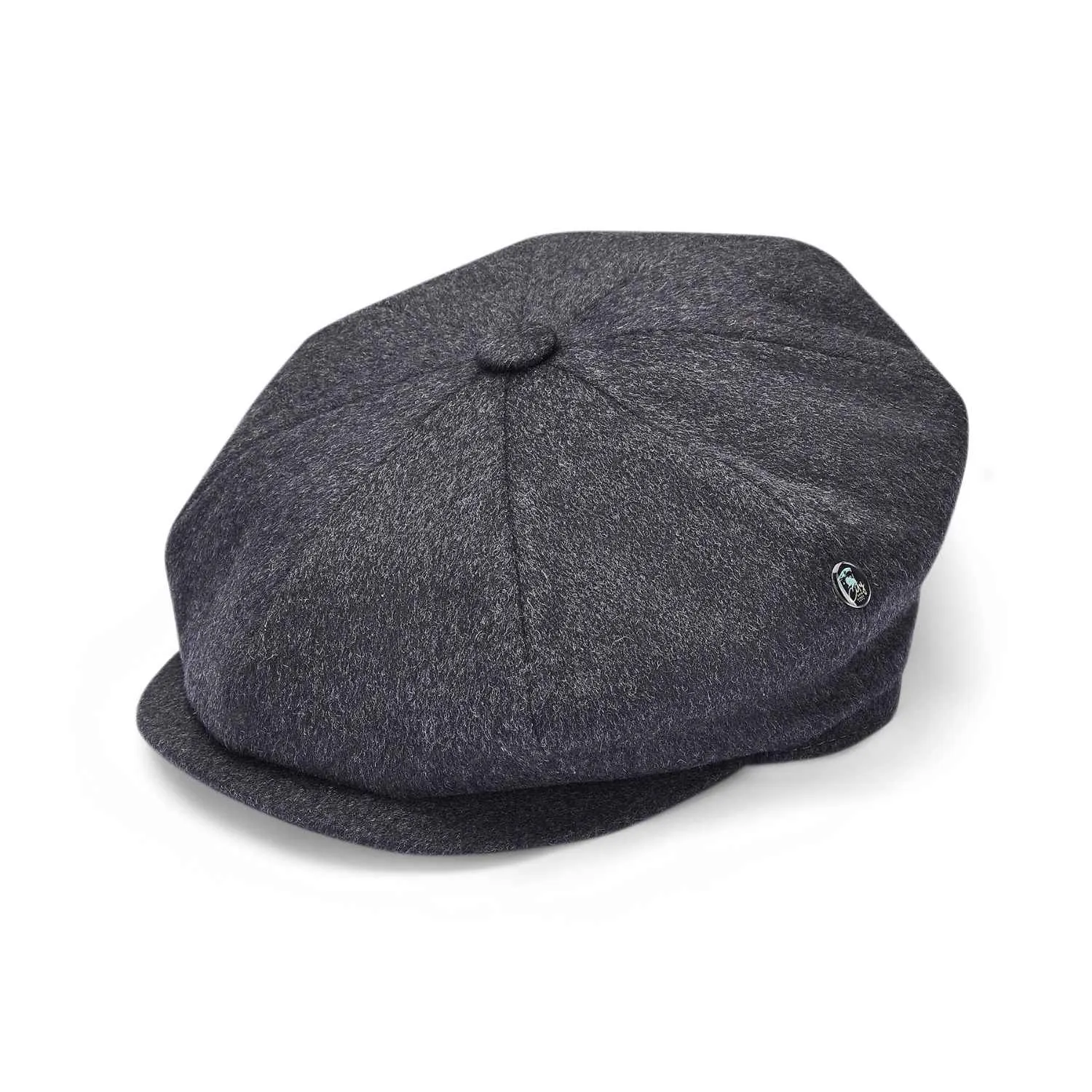 Grey Loden Wool Baker Boy Hat by City Sport