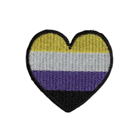 HEART NON-BINARY MultiMoodz Velcro Patch