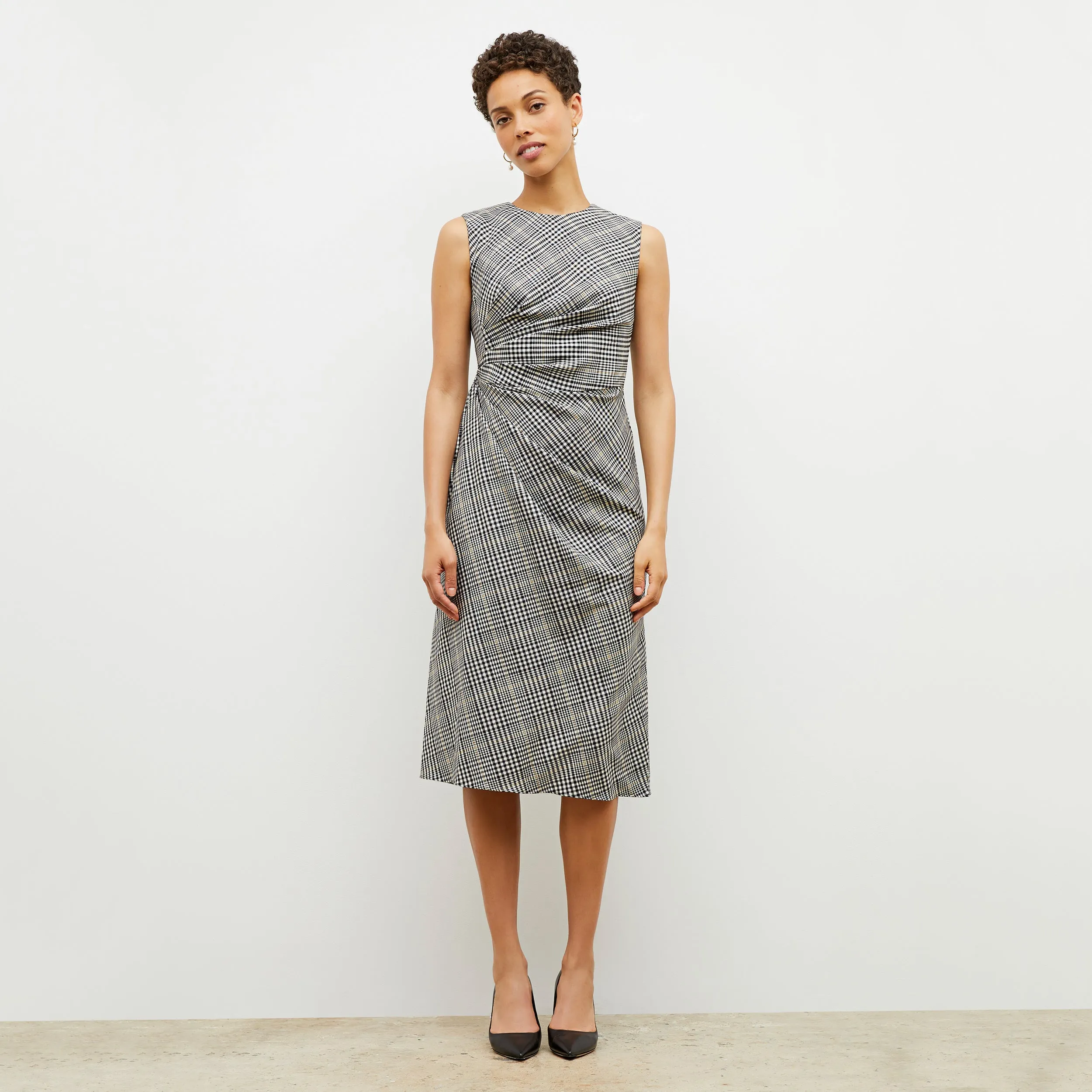 Jeannine Dress - Plaid Sharkskin :: Multi