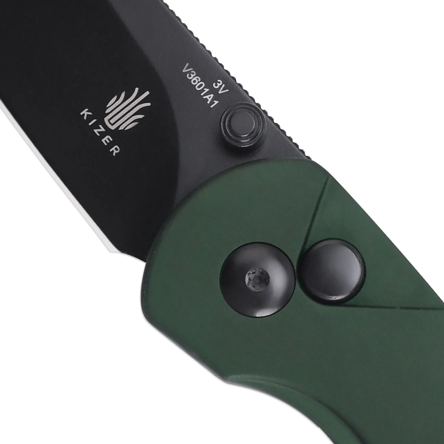 Kizer Chili Pepper 3V Blade Aluminum Handle V3601A1 (3.03 Black)