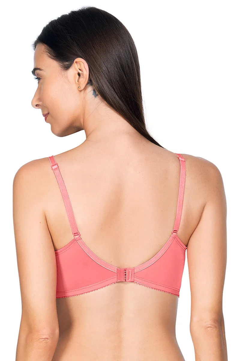 Lace Essentials Padded Non-Wired Bra - D Rose - R Tan