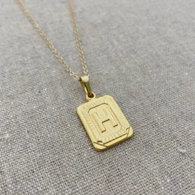 Medallion Initial Necklace