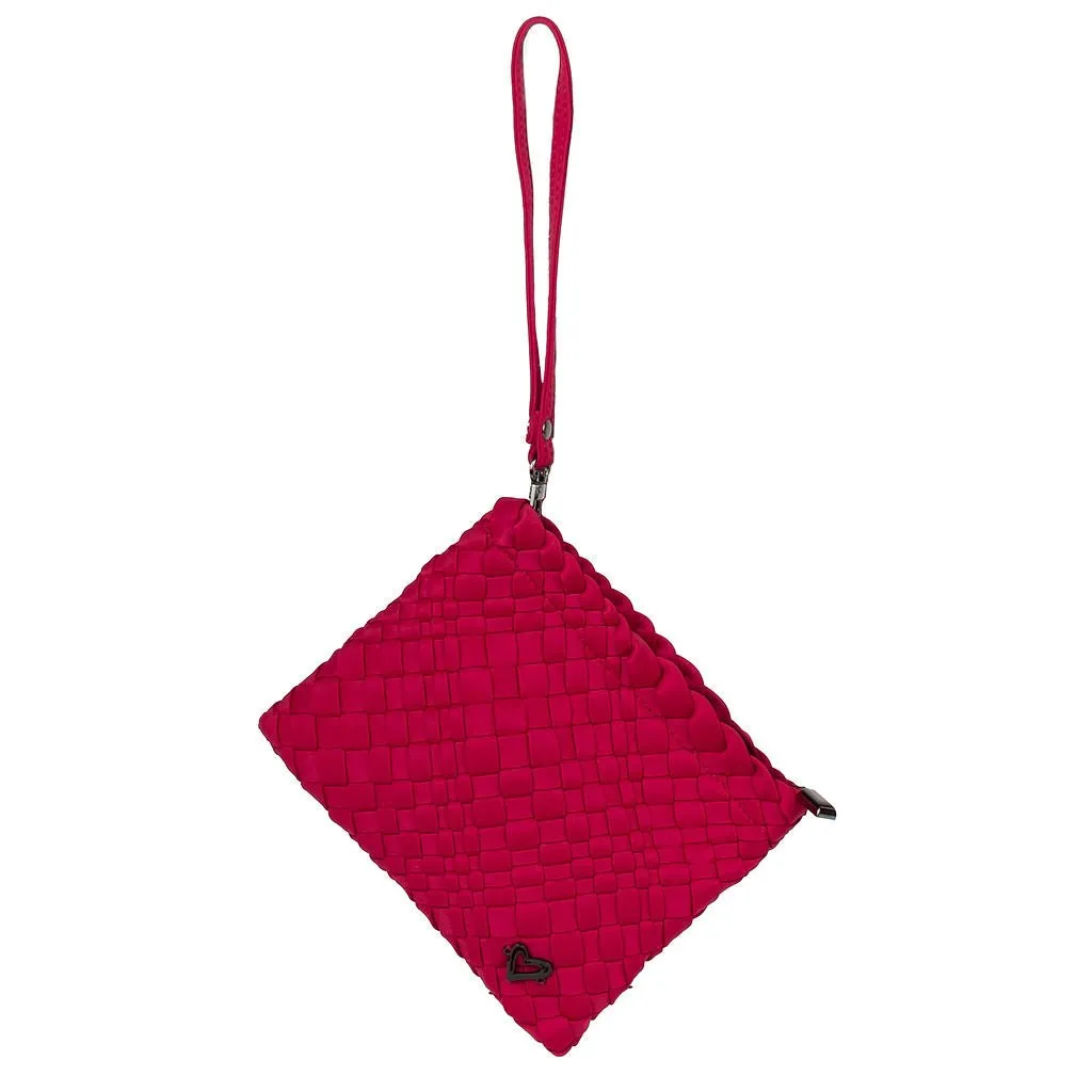 NEW: Brandon Small Woven Tote - Cranberry Red