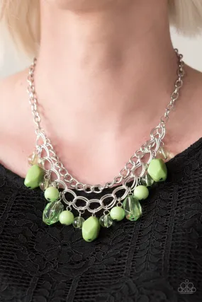 Paparazzi Accessories - Brazilian Bay #N11 Box 1 - Green Necklace