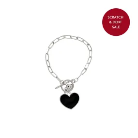 Rae Heart Silver Bracelet - Sample