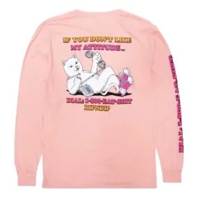 RIPNDIP HOWS MY ATTITUDE LS-DUSTY ROSE