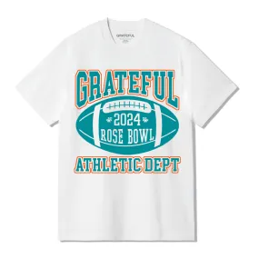 Rose Bowl Tee- White/Teal