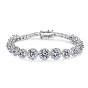 Round Moissanite Luxury Tennis Bracelet