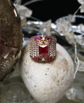 Ruby Baguette Solitiare Ring