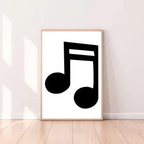 Wall Art Musical Note - Sixteenth Note