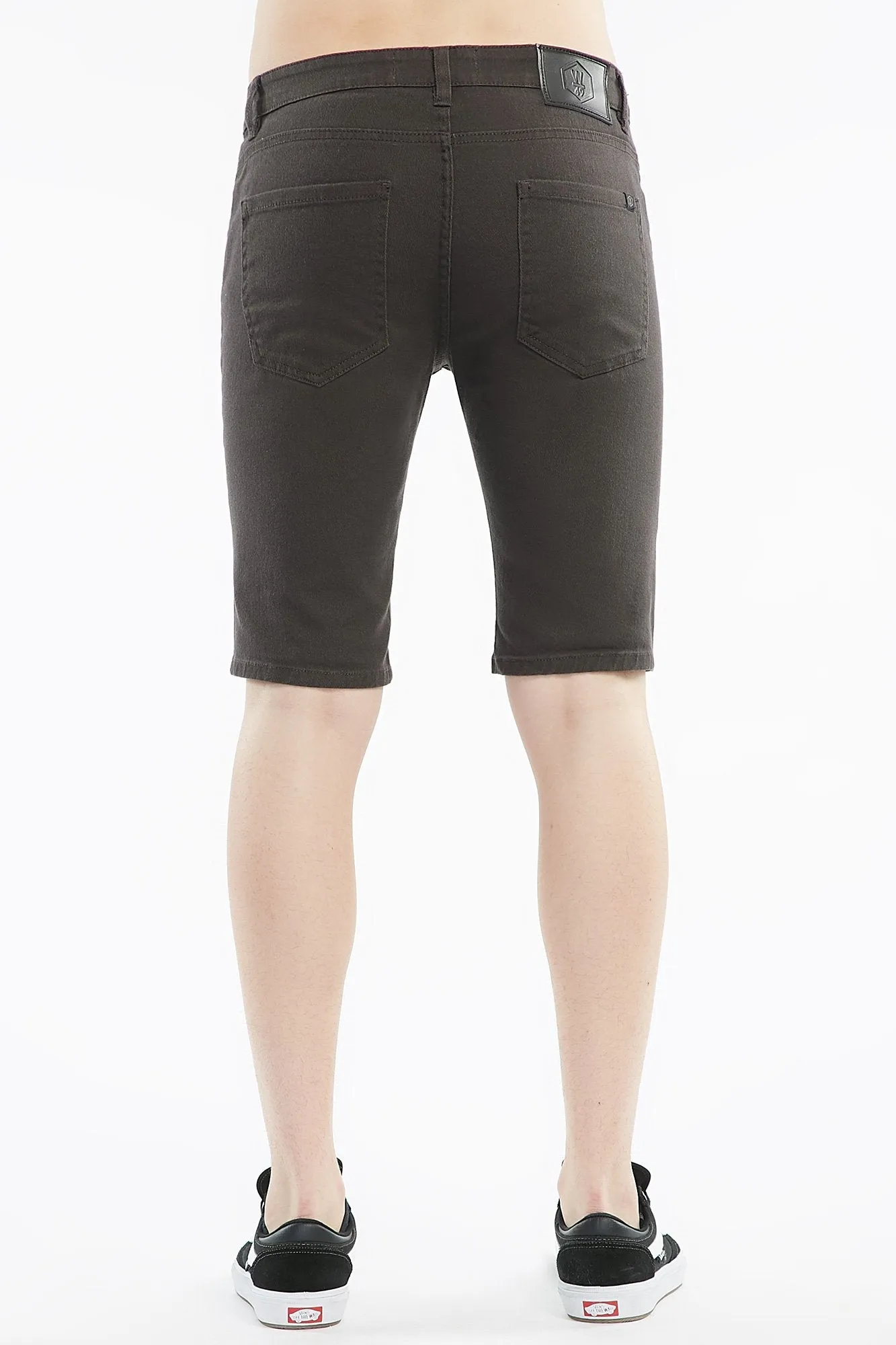 West 49 Guys Slim Bull Denim Plain Hem Shorts